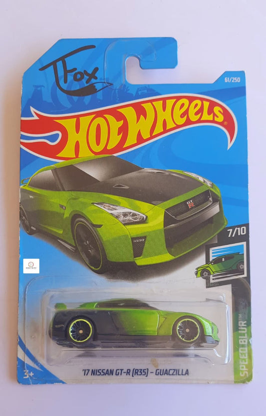 T Fox ’17 Nissan GT-R (R35) Guazililla – Green – Hot Wheels 2019 | Bonzo Bears