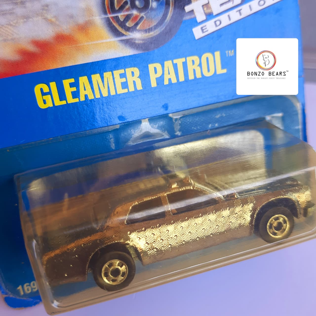 Vintage 1996 Gold & Silver Gleamer Patrol - Hot Wheels | Bonzo Bears PB32