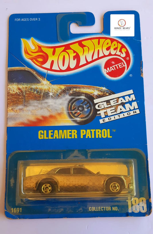 Vintage 1996 Gold Gleamer Patrol - Hot Wheels | Bonzo Bears