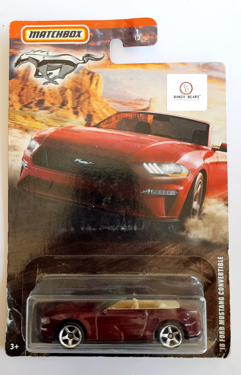'18 Ford Mustang Convertible - 2020 Special Edition Mustang Series - Matchbox | Bonzo Bears MB3