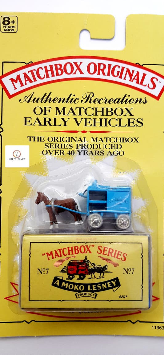 Matchbox Originals No. 7 Horse-Drawn Milk Float (1992 Released) | Bonzo Bears BB11