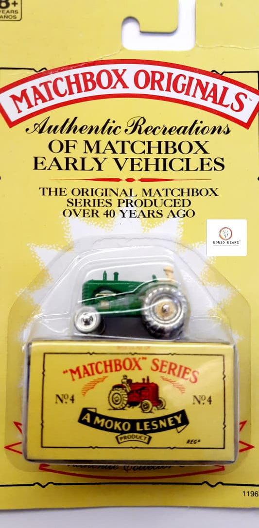 Massey Harris Tractor (1992 Release)  - Matchbox Originals No. 4 | Bonzo Bears