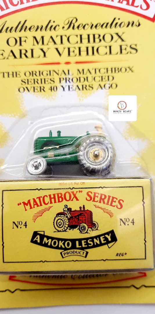 Massey Harris Tractor (1992 Release)  - Matchbox Originals No. 4 | Bonzo Bears