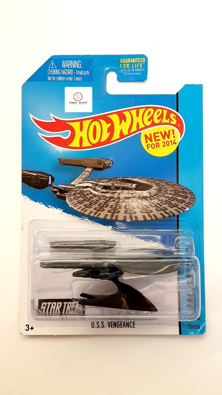 U.S.S. Vengeance - Star Trek (Meteoroid Grey ) 2014 Release - Hot Wheels | Bonzo Bears PB61