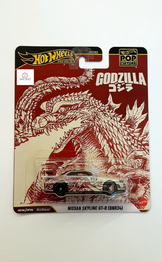 Nissan Skyline GT-R (BNR34) "Godzilla" - Hot Wheels Premium Pop Culture PB4