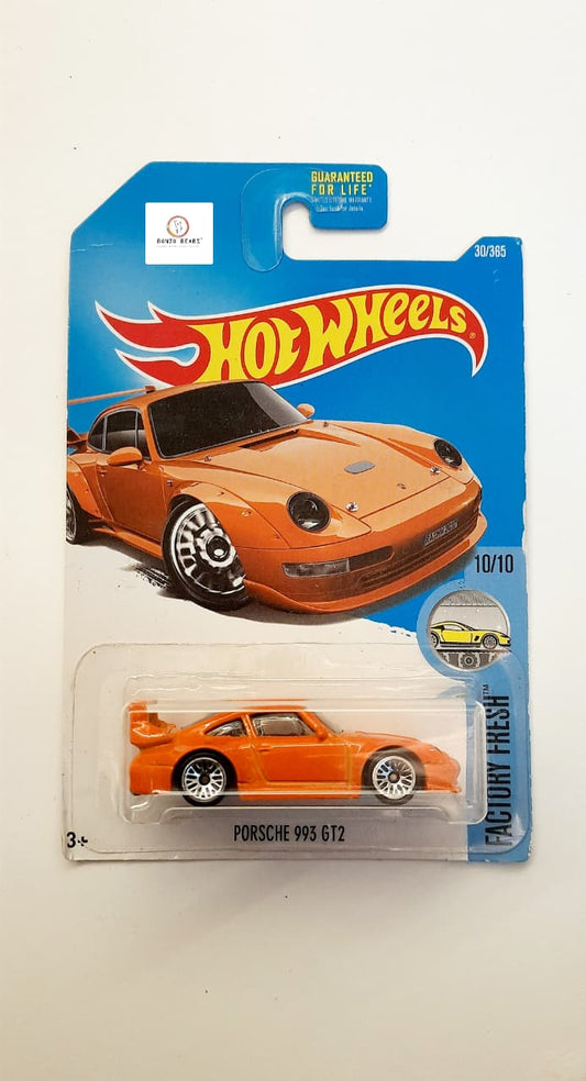 Porsche 993 GT2 - Hot Wheels (2017 Released Factory Fresh) | Bonzo Bears PB39