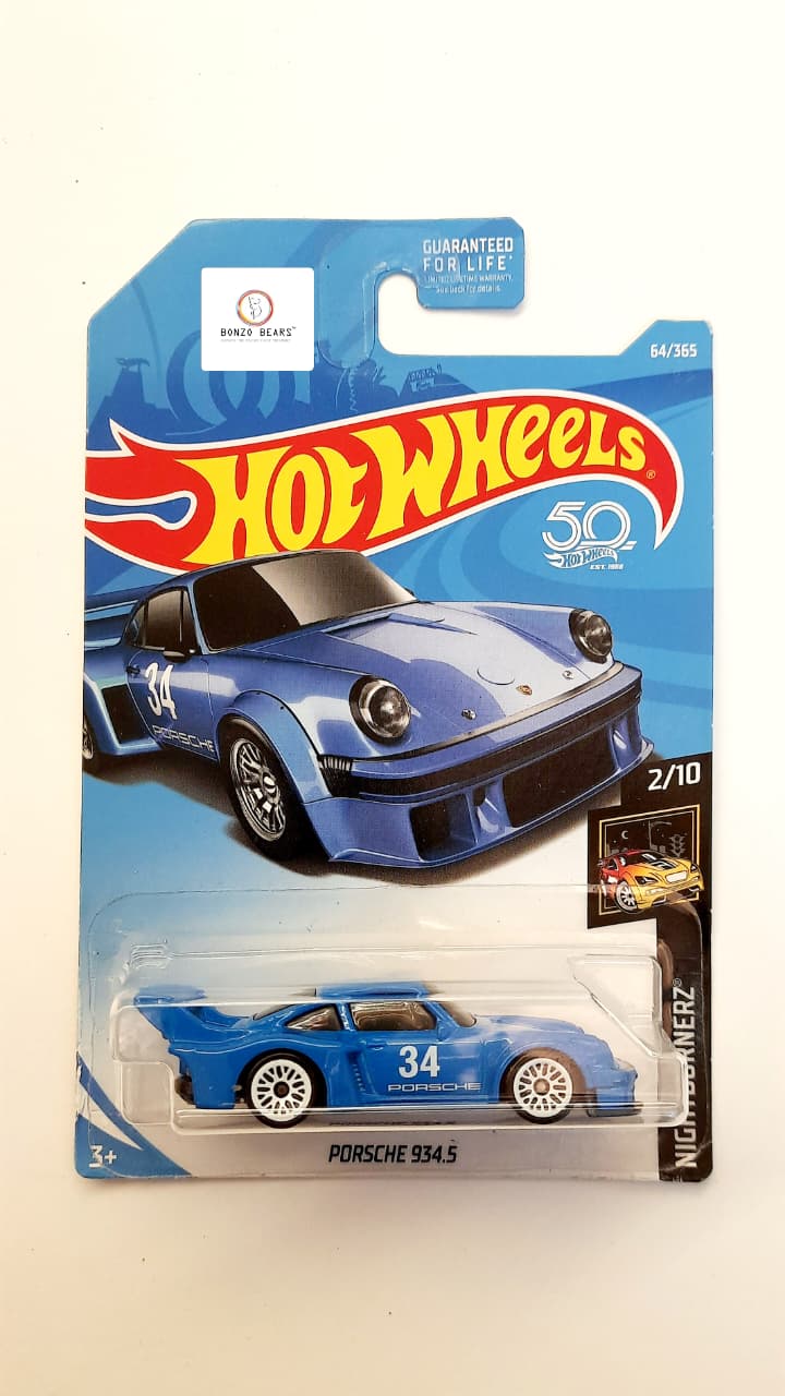 Rare Blue - Porsche 934.5 - Hot Wheels #34 (2018 Release) | Bonzo Bears PB48