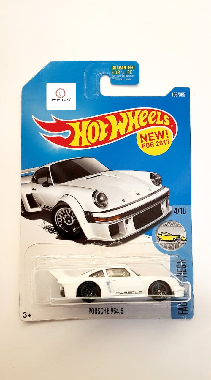 Porsche 934.5 (White )- Hot Wheels (2017 Release) | Bonzo Bears PB53