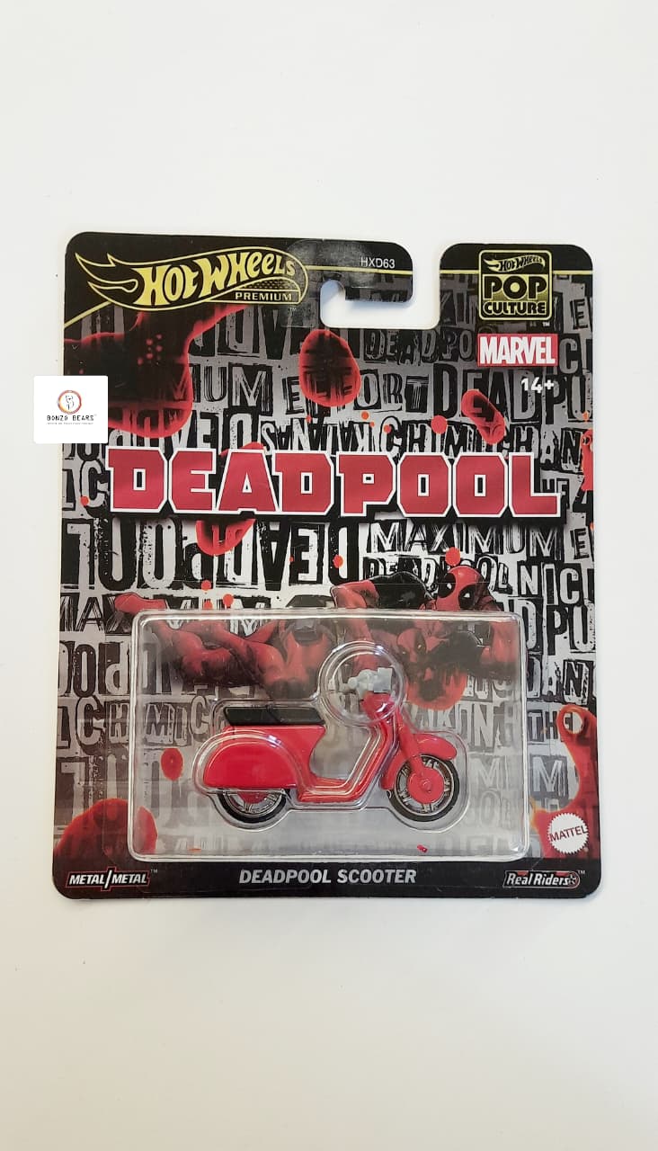 Marvel Deadpool Scooter - Hot Wheels Premium | Bonzo Bears (Restocked)
