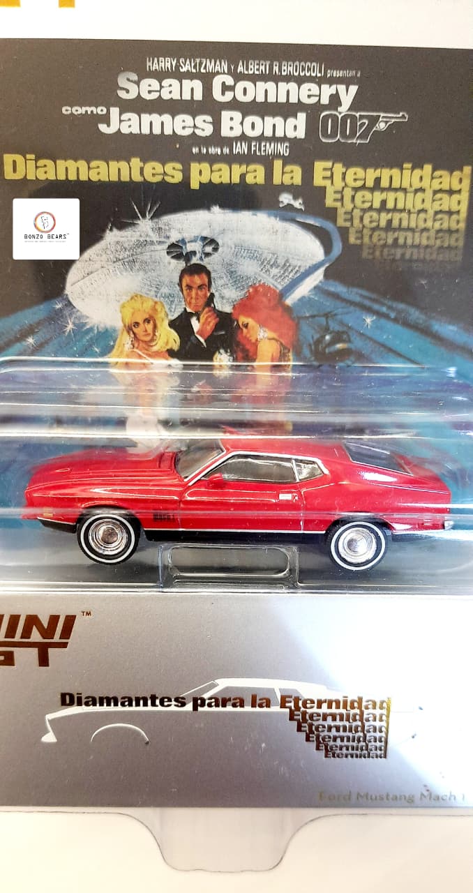 Spanish Edition - Mini GT James Bond Ford Mustang Mach 1 | Bonzo Bears BB11