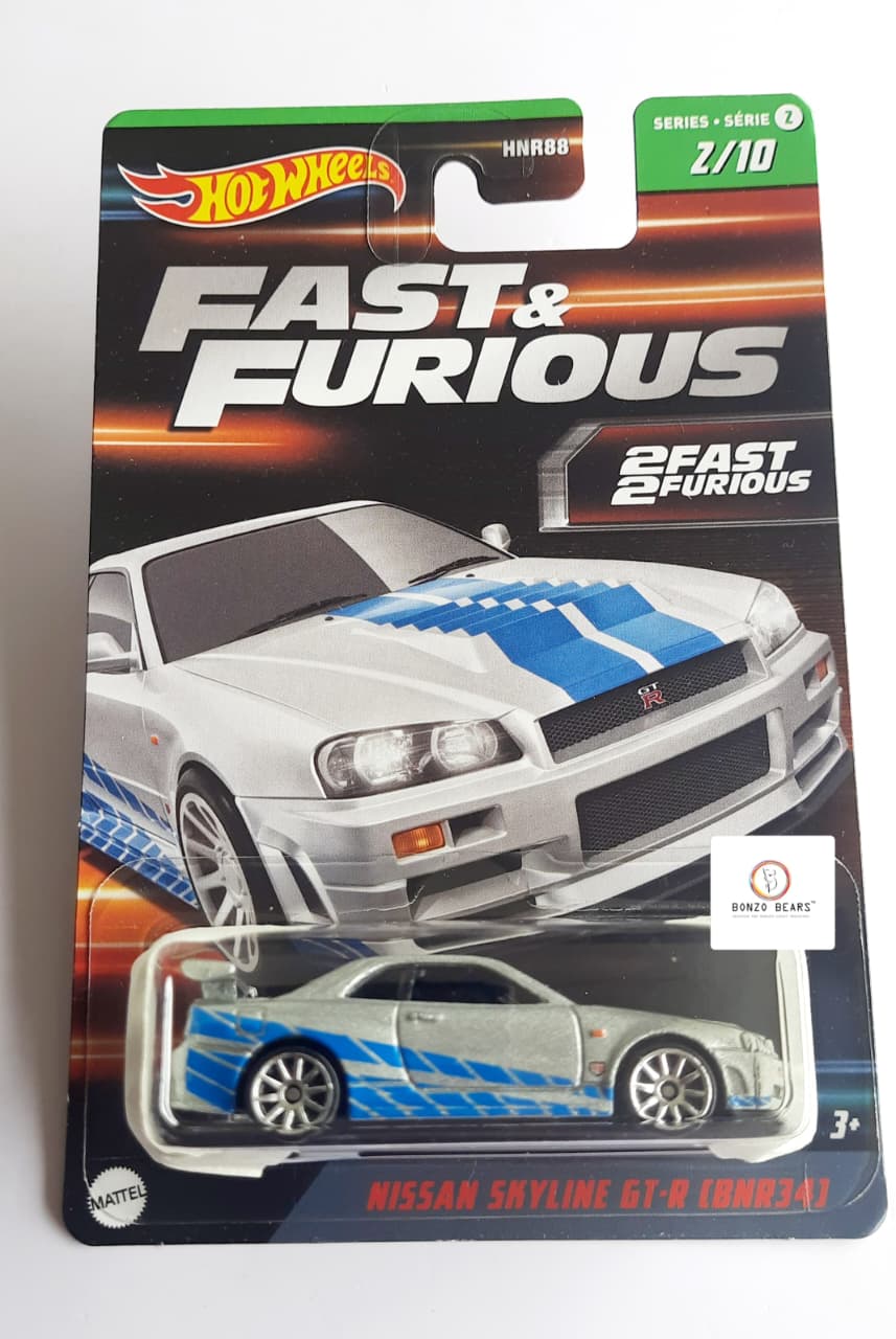 Fast & Furious Nissan Skyline GT-R R34(Blister crack) - Hot Wheels | Bonzo Bears