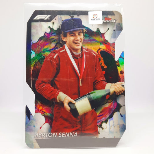 AYRTON SENNA #284 Rare Die Cut 33/40( Limited to 40 prints world Wide )2024 Topps Finest F1| Bonzo Bears