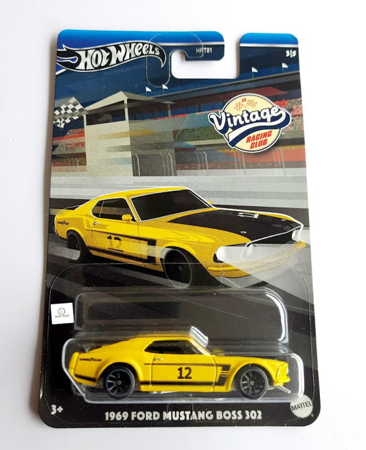 1969 Ford Mustang Boss 302 (Metal on Metal)- Hot Wheels