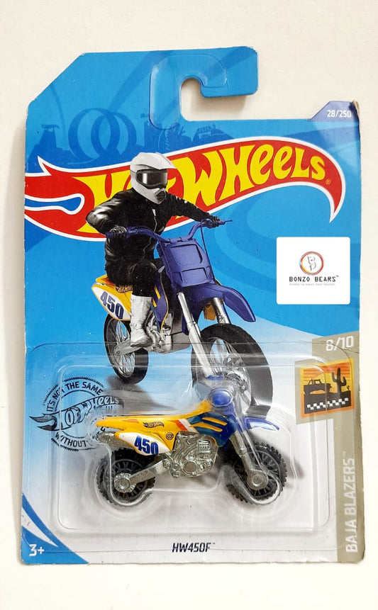 Dirt Bike HW450F (Yellow/Blue) - Hot Wheels | Bonzo Bears