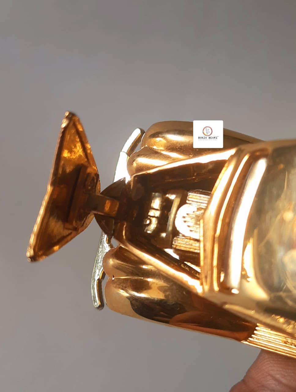'37 Ford (24K Gold) - Racing Champions - Hot Rod Magazine 50th Anniversary Collector Series (1997 Released) (As per picture)