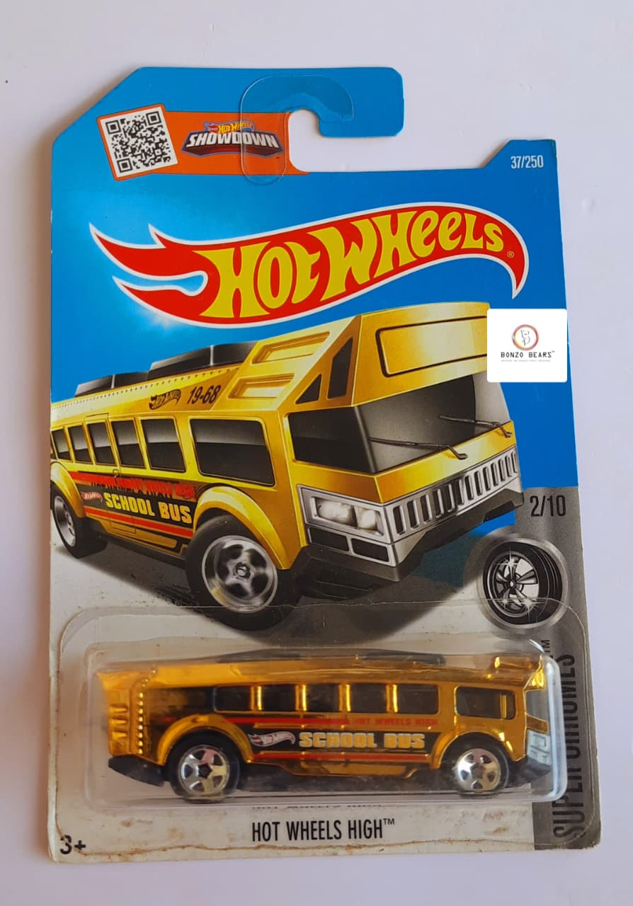Hot Wheels High School Bus (Gold) | Bonzo Bears
