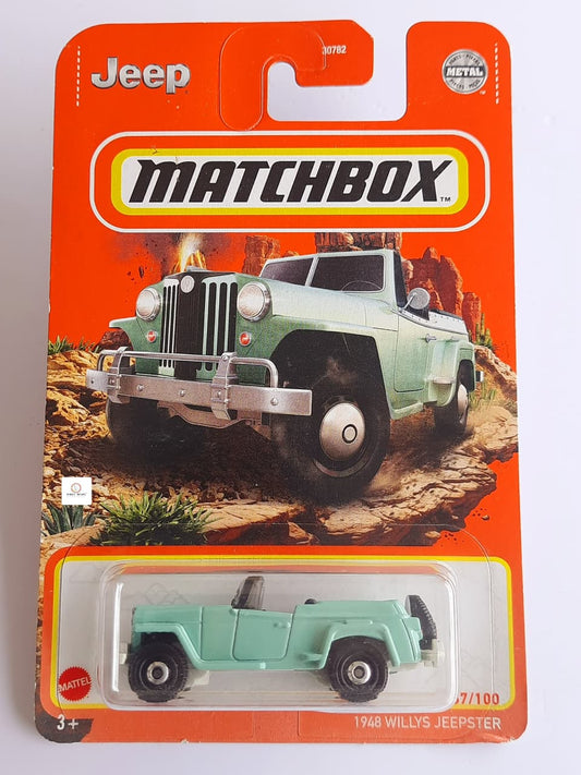 1948 Willys Jeepster - Matchbox (Teal/Light Green)