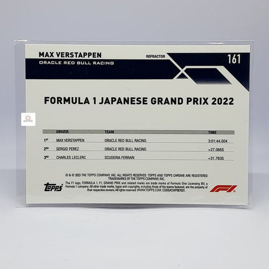 2023 Topps Chrome Formula 1 #161 Max Verstappen (Refractor)