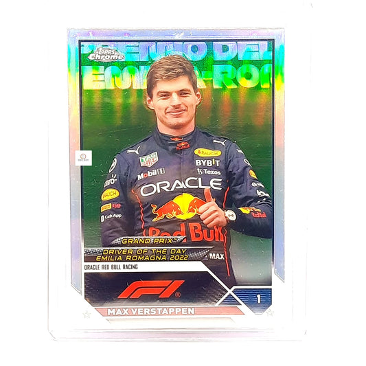 2023 MAX VERSTAPPEN OPPS CHROME ORACLE RED BULL RACING GREEN REFRACTOR