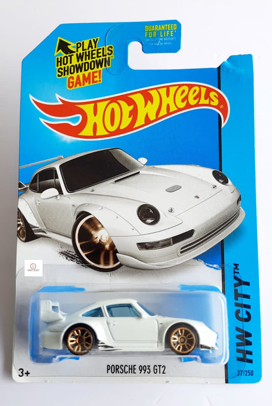 Porsche 993 GT2 - White - 2014 HOT WHEELS