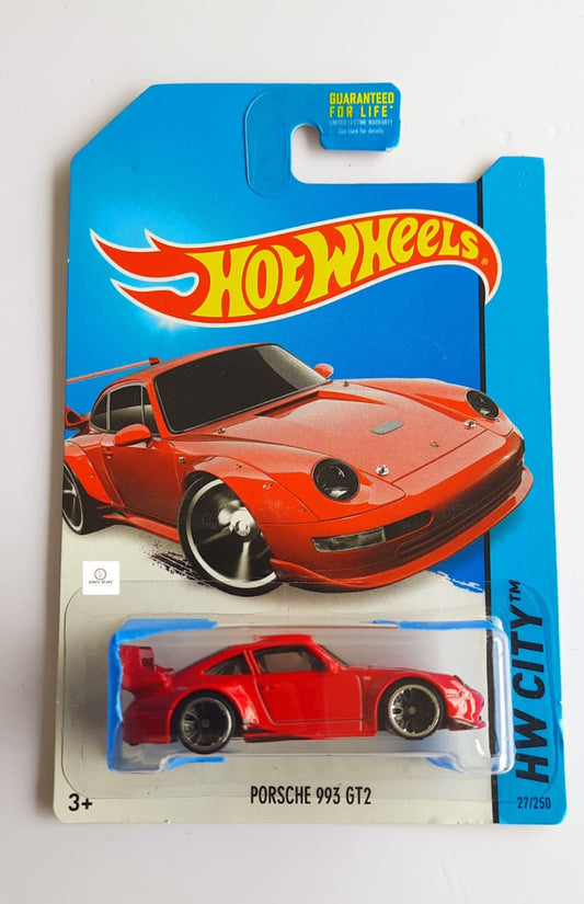 Porsche 993 GT2 Red- HW City -Hot Wheels