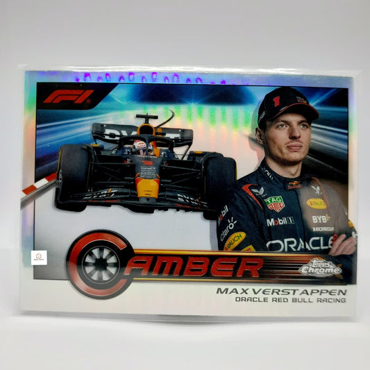 2023 Topps Chrome - F1 MAX VERSTAPPEN Camber #CAM-MVIII Oracle Red Bull Racing (Refractor)