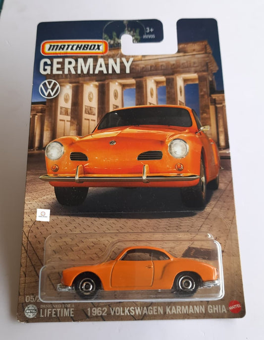 1962 Volkswagen Karmann Ghia - Matchbox - German card