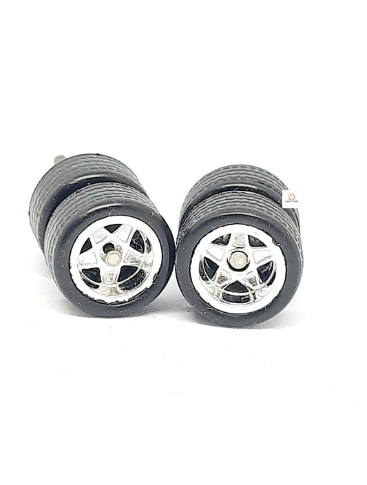 Runbber Tire - 10- 12 mm , Chorme Star