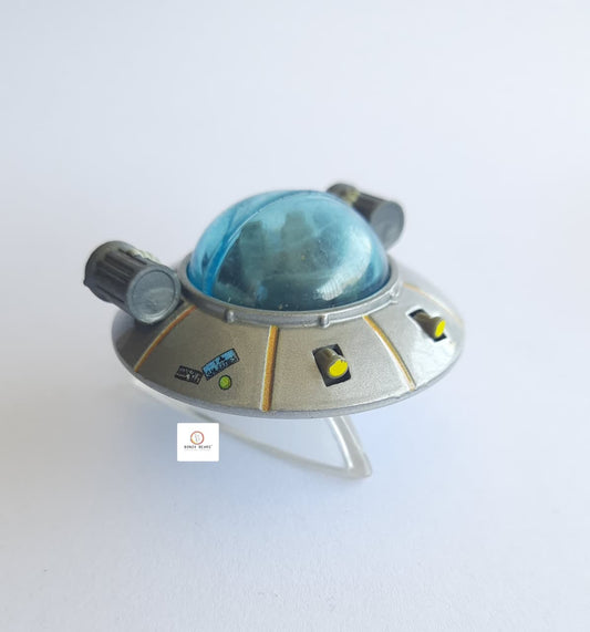 Rick and Morty Rick's - Space Ship  Hot Wheels Premium -1/64 (Loose,With Stand)