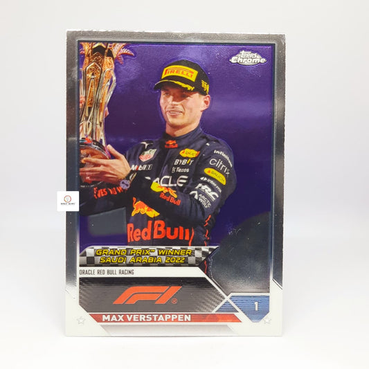 Max Verstappen  base  #145 - 2024 Topps Chrome Formula 1-  F1 -(2022 F1 Saudi Arabian Grand Prix )-Base card