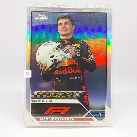 Refractor Max Verstappen 2023 Topps Chrome Formula 1 Card #148 Grand Prix Winner (Refractor)