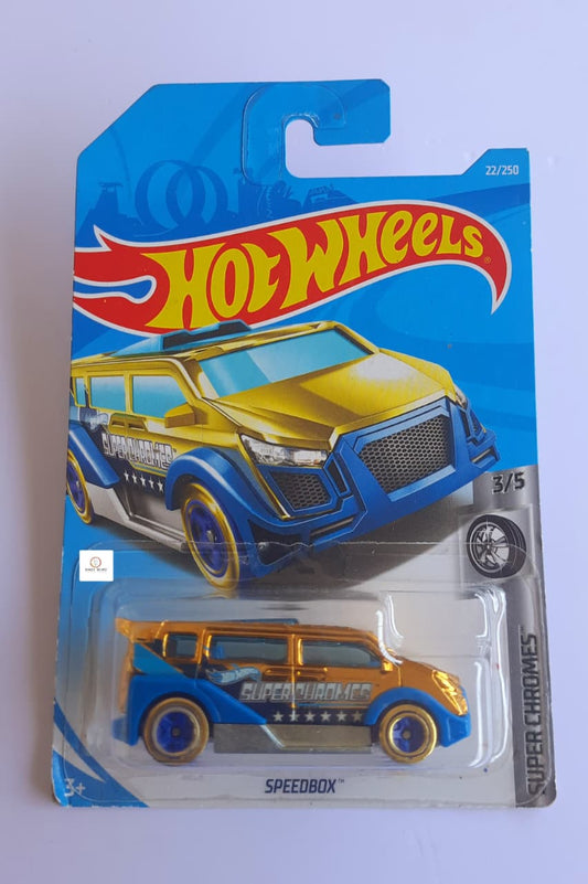 Speedbox - Super Gold Chrome Van - Hot Wheels