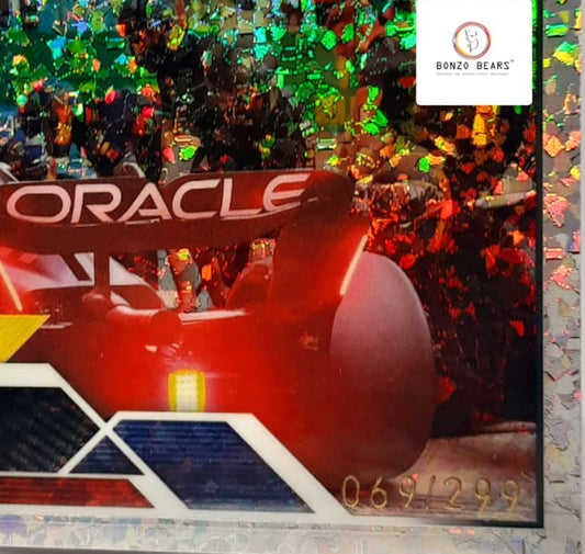 Oracle Red Bull Award Winners Mini Diamond 069/299 #188( Limited to 299 prints Word Wide) - 2023 Topps Chrome Formula 1| Bonzo Bears