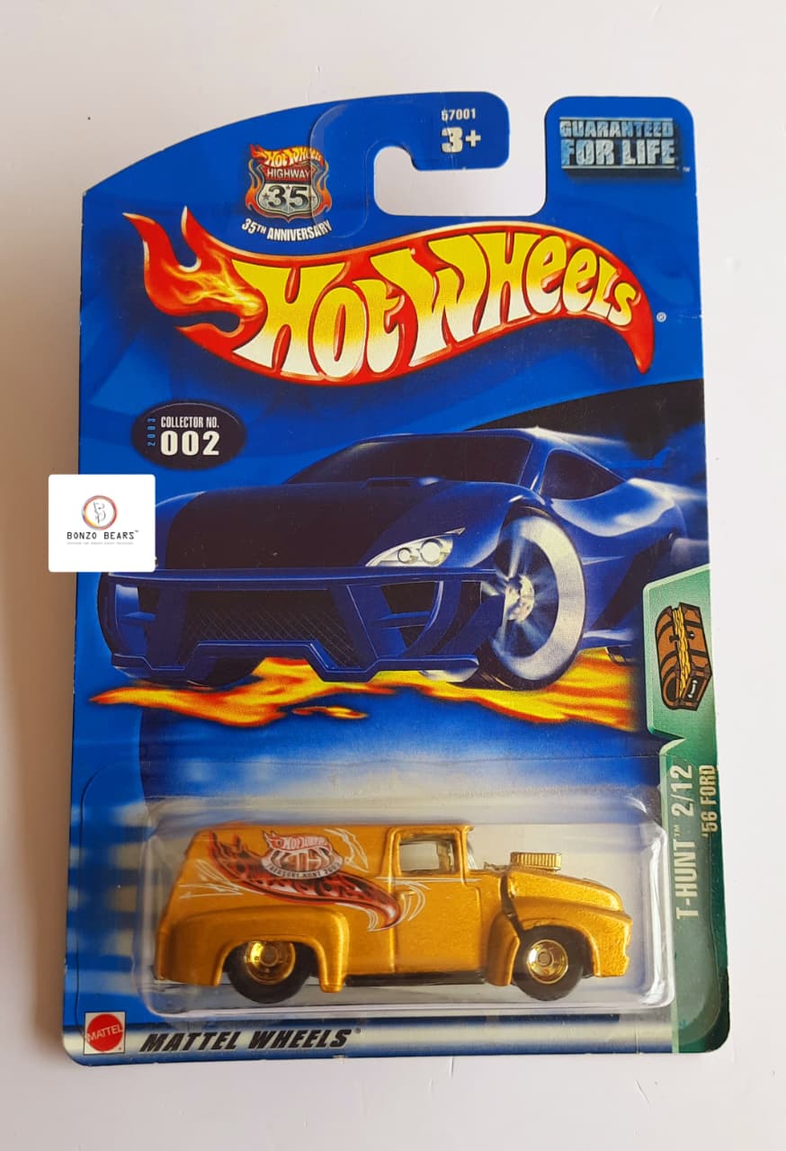 2003 Treasure Hunt  Gold 1956 Ford - Hot Wheels | Bonzo Bears