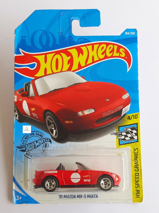 '91 Mazda MX-5 Miata - Hot Wheels (Red)