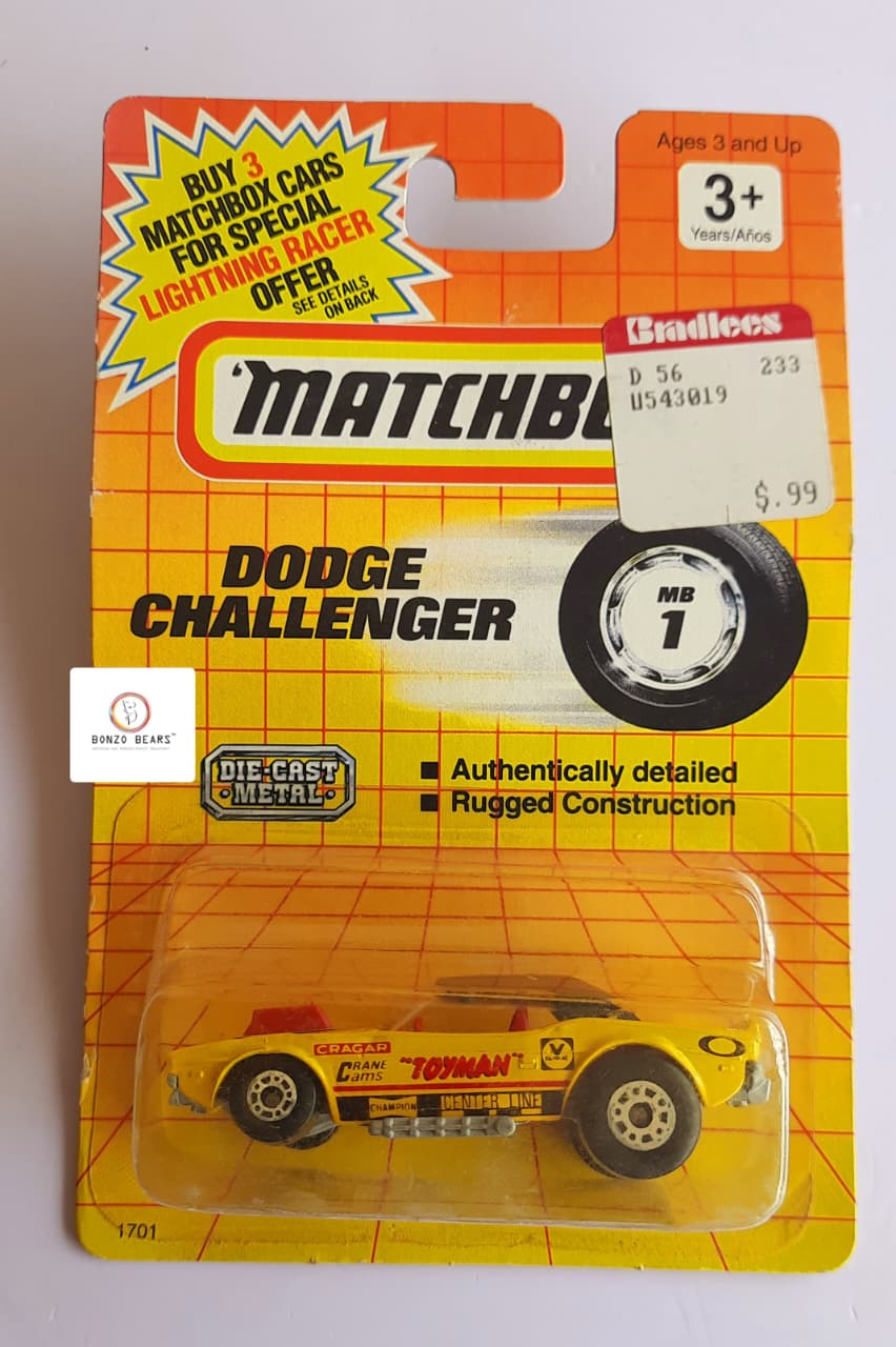 Dodge Challenger - Matchbox | Bonzo Bears