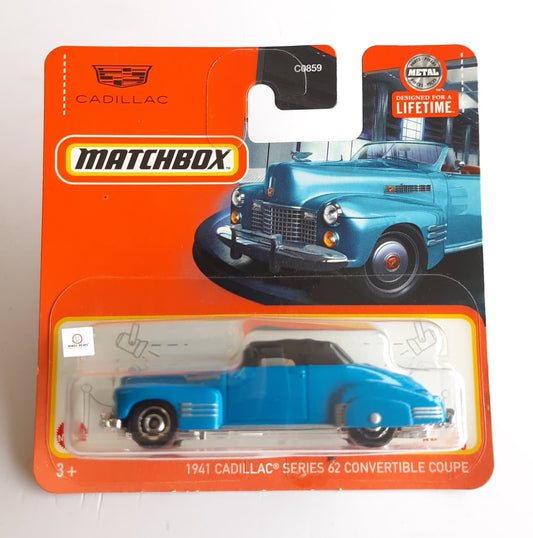 1941 Cadillac Series 62 Convertible Coupe - Matchbox - Short card