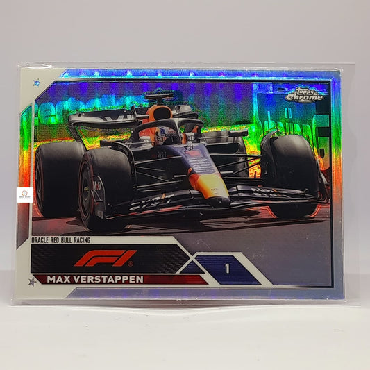 2023 Topps Chrome Formula 1 #102 Max Verstappen (Refractor) Oracle Red Bull Racing