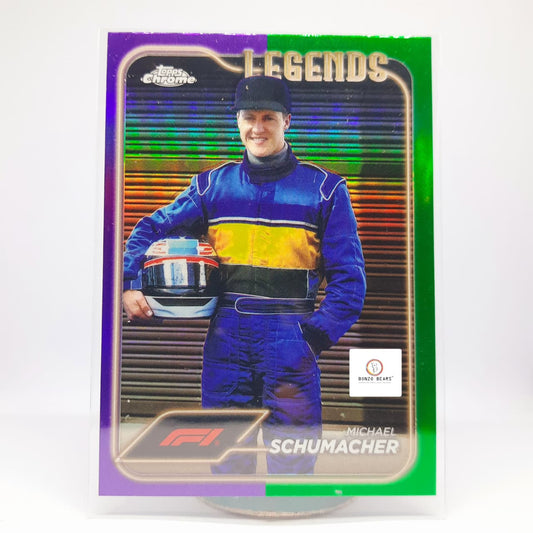 Michael Schumacher Purple / Green Special Parellel Refractor  #187 - 2024 Topps Chrome Formula