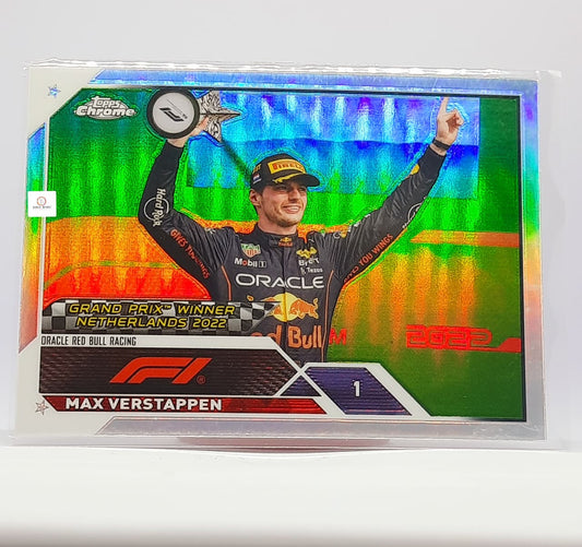 2023 Topps Chrome Formula 1 F1 Max Verstappen #158 (Refractor) ( Home Race Win)