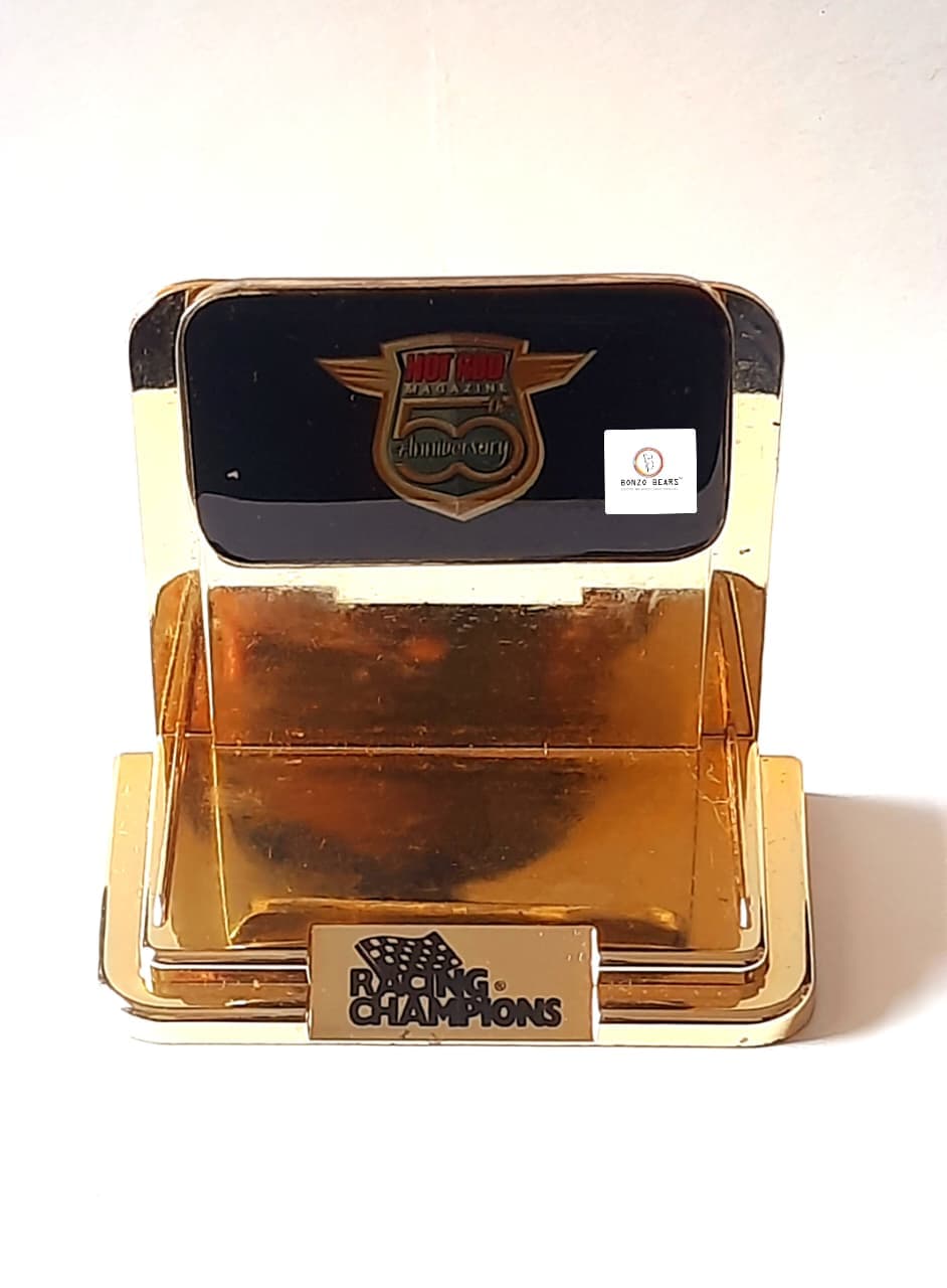 '60 Chevy Impala (24K Gold) - Racing Champions - Hot Rod Magazine 50th Anniversary Collector Series (1997 Released) (As per picture)