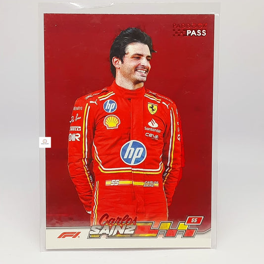 2024 Topps Paddock Pass Formula 1 - Red Foil Carlos Sainz #4