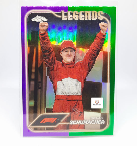 Michael Schumacher Purple Green Special Parellel Refractor #192 Refractor - 2024 Topps Chrome Formula 1
