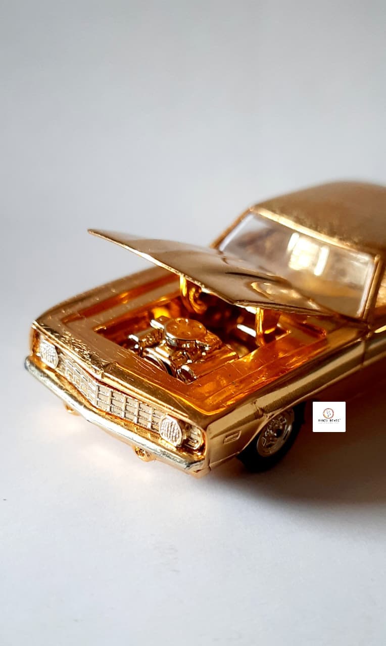 '69 Chevy Camaro (24K Gold) - Racing Champions - Hot Rod Magazine 50th Anniversary Collector Series (1997 Released) (As per picture)