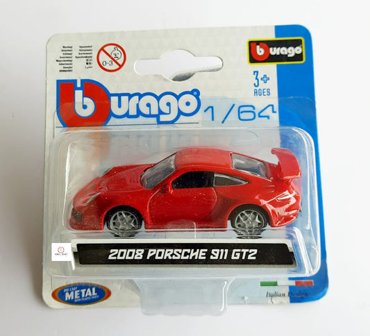 2008 Porsche 911 GT2 - Bburago (Red)