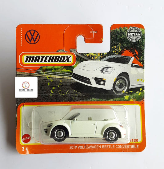 2019 Volkswagen Beetle Convertible - Matchbox (Short Card) white|Bonzo Bears