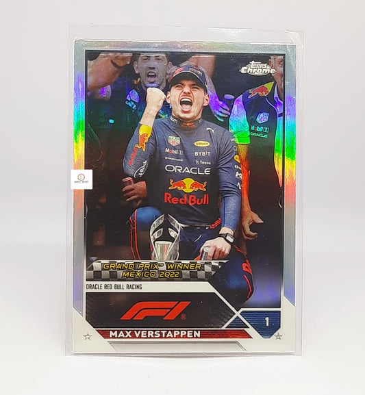 2023 Topps Chrome Formula 1 MAX VERSTAPPEN #163 F1 (REFRACTOR)  – Oracle Red Bull Racing