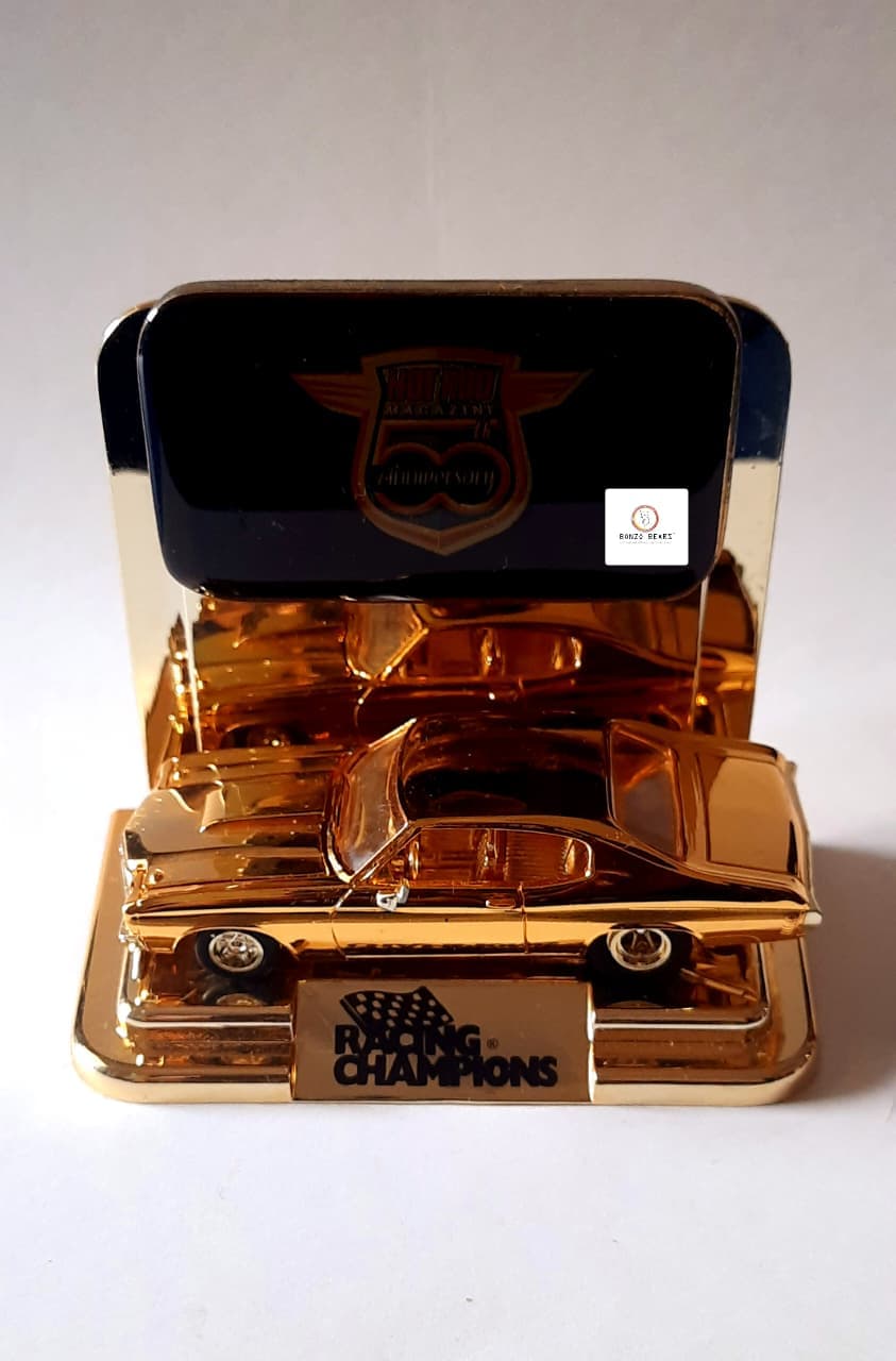'70 Chevy Chevelle SS (24K Gold) - Racing Champions - Hot Rod Magazine 50th Anniversary Collector Series (1997 Released) (As per picture)