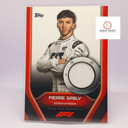 Pierre Gasly -Relic Patch card 2022 Topps Formula 1 F1 #F1RL-PG Patch Alpine Racing RC| Bonzo Bears