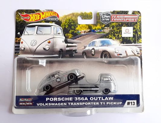 Porsche 356A Outlaw - Volkswagen Transporter T1 Pickup - Team Transport - Hot Wheels